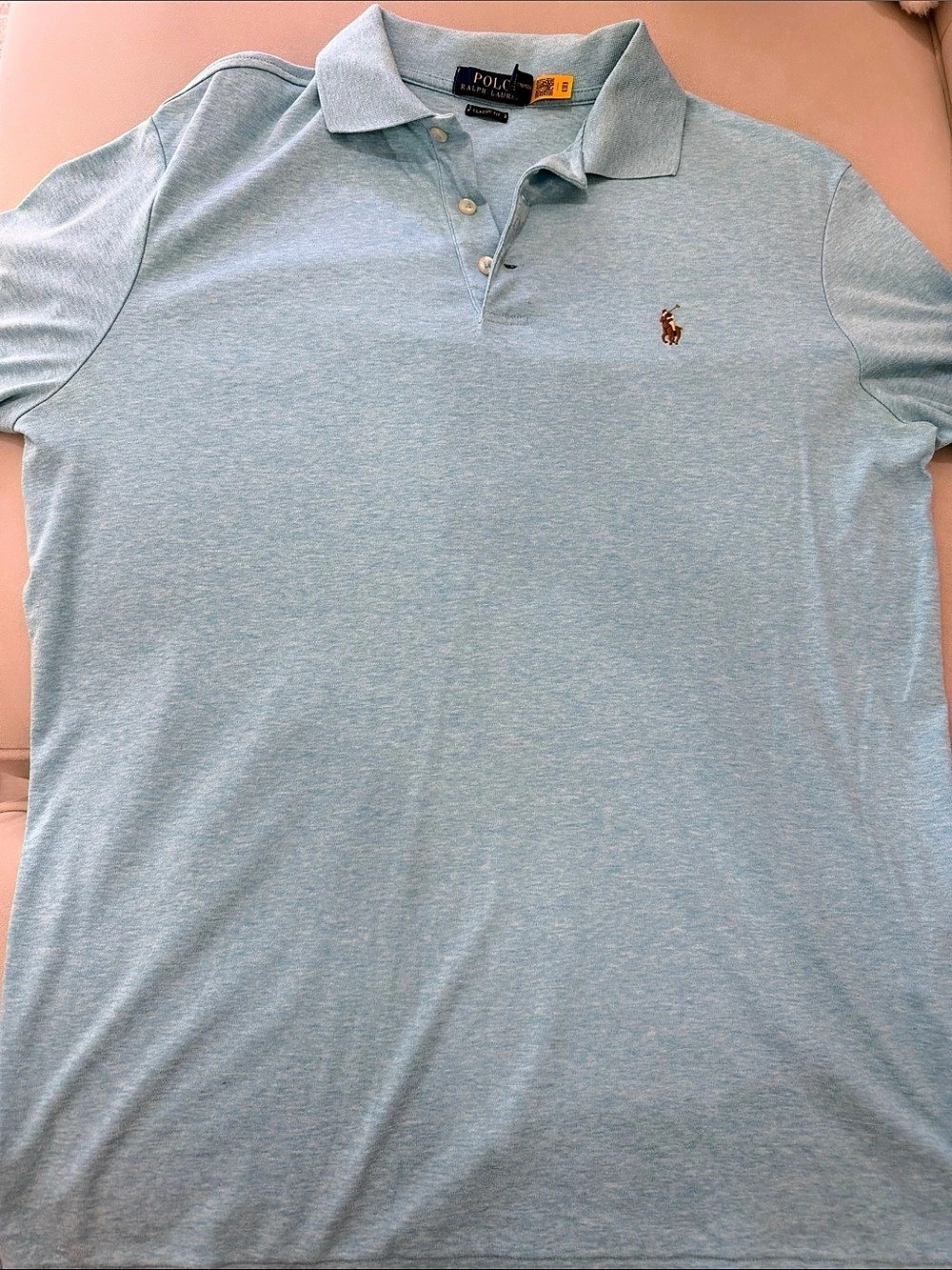 Polo Ralph Lauren Classic Fit Polo Shirt in Blue Size Small Like New